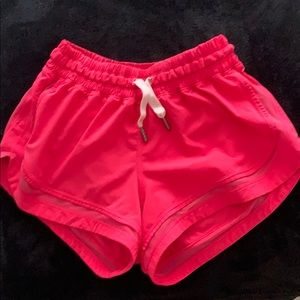 pink lululemon shorts